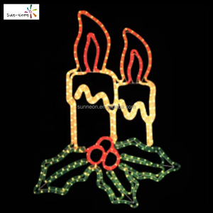 Lumière LED à motif de bougie bidimensionnelle pour décoration extérieure, festivals du Ramadan, Diwali, Noël - Product Image 5