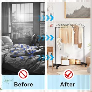 <span class=keywords><strong>Porte</strong></span>-<span class=keywords><strong>manteau</strong></span> multifonctionnel pivotant en fer <span class=keywords><strong>Porte</strong></span>-serviettes détachable indépendant pour balcon, dortoir, salle de bain, salon, nettoyage - Product Image 6