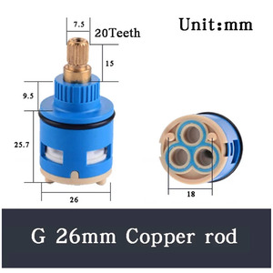 25mm/35mm/40mm Kitchen Bathroom Faucet Replace Part <strong>Replacement</strong> Ceramic Spool Water Mixer <strong>Tap</strong> Faucet <strong>Cartridge</strong> - Product Image 2