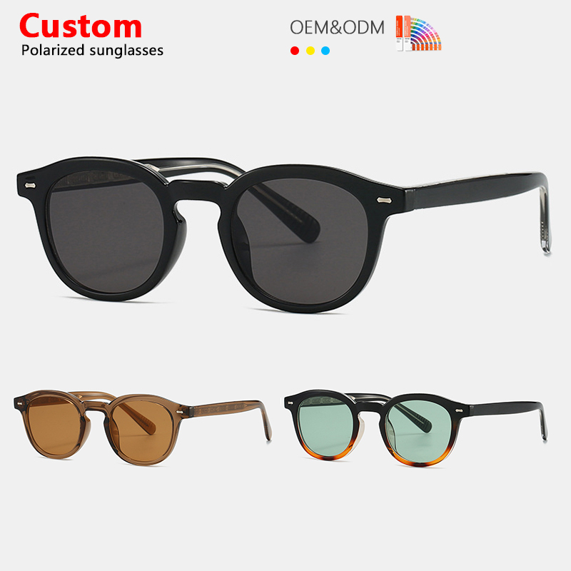 New Arrival Retro Round TR90 Frame Sunglasses Men Women  display picture 1