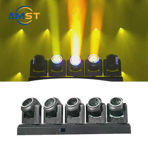 5 têtes tornade LED faisceau tête mobile 5 pièces 80W RGBW 4 en 1 DJ lumière LED avec anneau Led Zoom fonction <span class=keywords><strong>lavage</strong></span> pour fête Disco mariage - Product Image 4