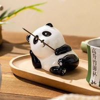 Juego de té de viaje Panda de alta calidad, recuerdo, regalo de negocios portátil para exteriores, taza de té de cerámica, tetera Simple para el hogar