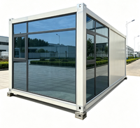Unité préfabriquée modulaire entièrement vitrée et isolée pour bureau de jardin / cabane de vacances / studio d'accueil