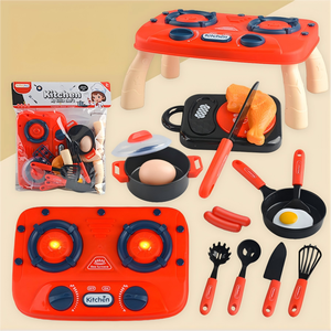 Ensemble de <span class=keywords><strong>cuisine</strong></span> de jeu d'imitation Yuglow pour enfants avec lumière, table de cuisson électrique de simulation, jouets éducatifs pour garçons et filles - Product Image 3