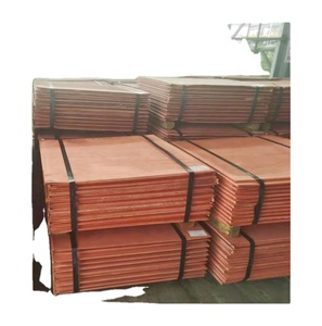 <b>Copper</b> Cathode Scrap 500mm 99.97% Cu Min Welding & Cutting Service Available Wholesale <b>Copper</b> Bar 125kg/piece - Product Image 1