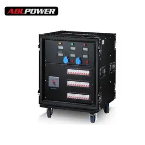 Nieuwe Stijl Waterdichte Stadium Power Distributie Distro Doos Apparatuur Doos Licht Power Control 380 V Camlock 36 Kanalen