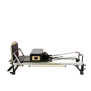 Équipement de fitness universel Maliqiu personnalisable en usine, Reformer en aluminium noir durable pour Pilates à domicile et en studio - Product Image 2