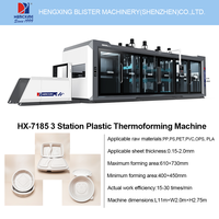 Machine de formage sous vide entièrement automatique HENGXING HX-7185 blister 850x710mm composants à noyau élevé-pompe PET PP PE PS PVC ABS