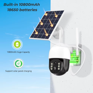 4MP WiFi <strong>Solar</strong> <strong>Camera</strong> PTZ Outdoor Night Vision <strong>Security</strong> IP <strong>Camera</strong> With <strong>Solar</strong> Panel Recharge 7800mAh Battery Human Detect ICSee - Product Image 3