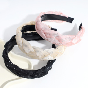 Fascia estiva traspirante Versatile in rete antiscivolo <span class=keywords><strong>moda</strong></span> <span class=keywords><strong>accessori</strong></span> per capelli lucidi nuovo prodotto all'ingrosso - Product Image 2