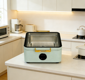 Plat à réchaud élégant en acier inoxydable avec contrôle numérique - Product Image 3