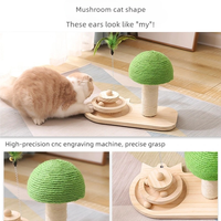 Chat jouets griffoir champignon sisal corde grattoir arbre tour bois plateau tournant balle chaton escalade cadre fournitures