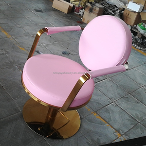Chaise de salon de coiffure rose, mobilier à la mode, fauteuil de salon de coiffure, - Product Image 1