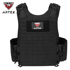 <b>Black</b> Molle Personal Protective Tactical Gear Removable Ballistic Tactical <b>Vest</b> Quick Release Armor <b>Vest</b> for Men Plate Carrier - Product Image 2