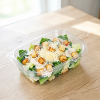 Boîte alimentaire en plastique avec couvercle, emballage ventilé anti-buée pour légumes, salades, fruits, produits agricoles