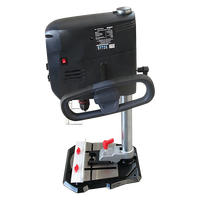 Perceuse à colonne métallique 720W à vitesse variable, mandrin 1/2 pouce, étau 3 pouces, table de travail inclinable, machine de perçage numérique, prise européenne
