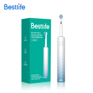 <span class=keywords><strong>Bestlife</strong></span> K1636S Brosse à dents électrique rechargeable oscillante avec texture torsadée Poignée antidérapante décorée - Product Image 1