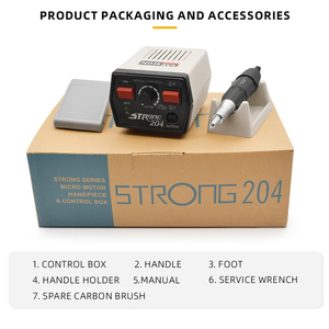 Micromotor fuerte de 65W 204 35000RPM 102L 102 pieza de mano Dental fuerte micromotor de laboratorio máquina de manicura taladro de uñas de plástico - Product Image 4