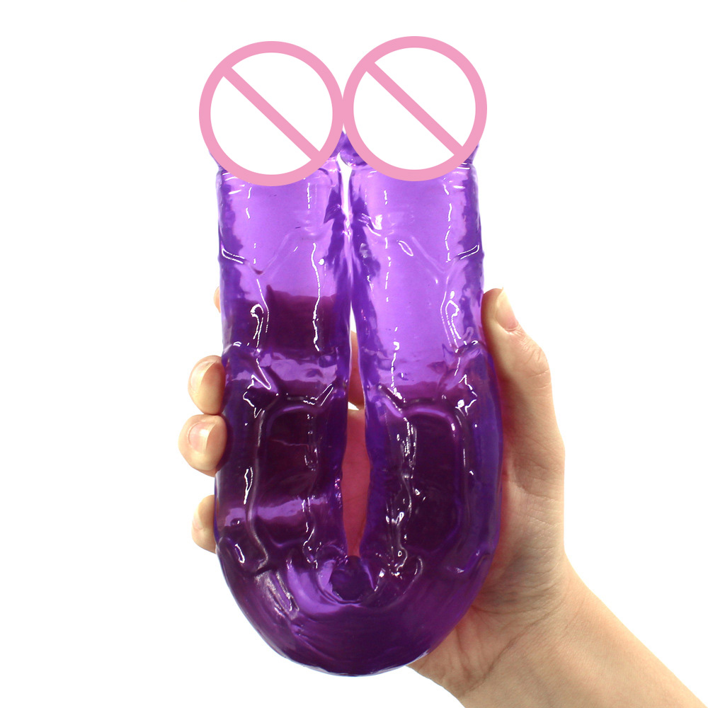 xese Best Selling Huge Double Heads Medical TPE High Quality Lesbian Sex Toys Big Realistic Dildos for Women