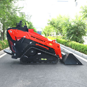 لودر انزلاقي التوجيه متعدد الاستخدامات للبيع الساخن، آلة تحريك التربة وتنظيف الثلوج، لودر صغير بمحرك ديزل مع دلو 4 في 1 - Product Image 5