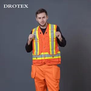 Customized Industrial Roadway Working Clothes Flame Retardant Reflective Engineer Safety Vest
