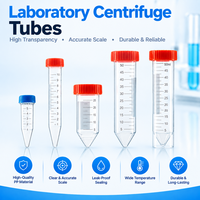 Tubes à centrifuger en plastique transparents avec graduations 0,5 ml 1,5 ml 2 ml 5 ml 10 ml, modèle à fond conique jetable pour laboratoire Xq7 Place