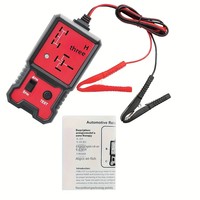 Testeur de relais automobile 12V durable, outil de diagnostic universel pour voiture avec pinces de batterie rouges et noires, relais 4 broches et 5 broches