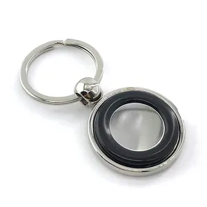 Nhà Máy Trực Tiếp Bán Máy Bay Kim Loại Móc Chìa Khóa Với Hình Chữ Nhật Kim Loại Keyring