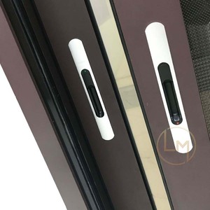 Fenêtre coulissante avec grille pour fenêtre coulissante, porte et fenêtre coulissantes anciennes, fenêtre coulissante en verre noir - Product Image 3