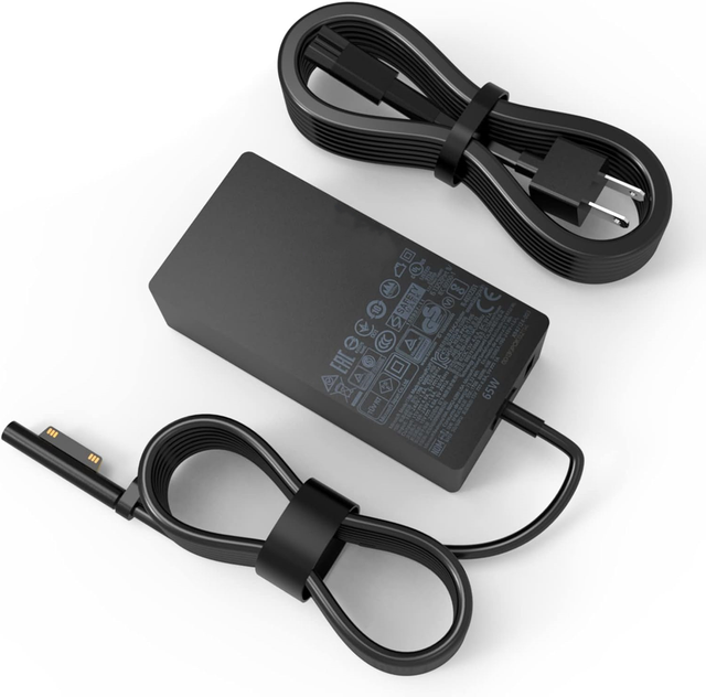 New Microsoft Surface Pro 9/8/7/6/5/4/3 AC Power Charger for Laptop & Earphone US Wall Model 127W with OVP Protection