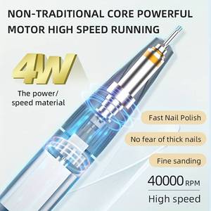 Taladro eléctrico para <span class=keywords><strong>uñas</strong></span> profesional, 40000RPM, máquina perforadora eléctrica para limas <span class=keywords><strong>de</strong></span> <span class=keywords><strong>uñas</strong></span> con pantalla LCD para <span class=keywords><strong>uñas</strong></span> <span class=keywords><strong>de</strong></span> Gel Acrílico - Product Image 4