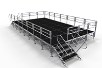 Présentoir en aluminium pour scène mobile Spectacle pour scène de mariage Concert Truss Display Outdoor Folding Stage Platform Support OEM