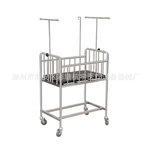 Cuna de Acero Inoxidable Jinbokang 800*450*900mm para Uso Hospitalario con Ruedas - Product Image 3