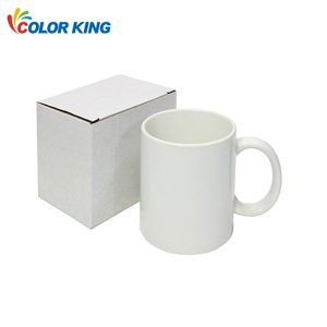 Holesale-taza de café de cerámica personalizada por sublimación, vaso redondo y liso, 11oz - Product Image 3