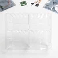 Emballage en blister transparent en PET écologique personnalisé de forme rectangulaire pour l'électronique grand public, les appareils photo et les composants