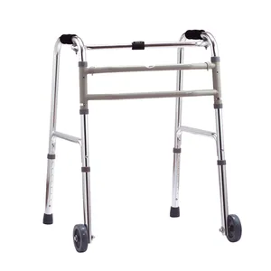 铝制成人步行框架，带轮子医用矫形 * 助行器助行器残疾人折叠助行器