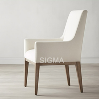 SIGMA Ensemble de table à manger Mobilier de cuisine en bois de noyer design moderne avec chaises pour restaurant Home Dinner
