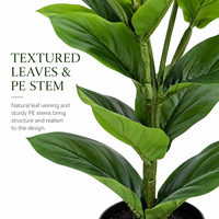 Tanaman Bunga Medinilla Magnifica Buatan yang Sangat Realistis dalam Pot, Tahan UV/Api, Langsung dari Pabrik, Dekorasi Rumah dan Kantor