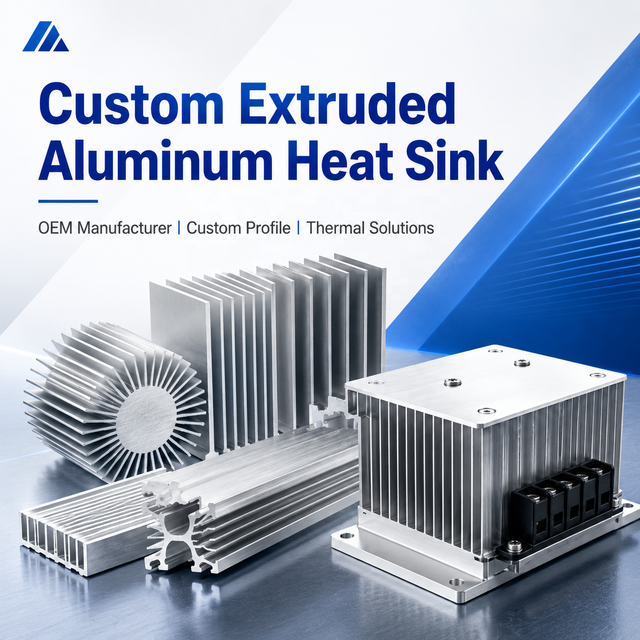 Custom Extruded Aluminum Heat Sink Manufacturer CNC Machined Anodized Aluminum Heatsink for LED Power Electronics OEM