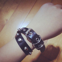 Collier ras du cou punk en cuir noir avec rivets, style simple et original, pour femme, accessoires de fête