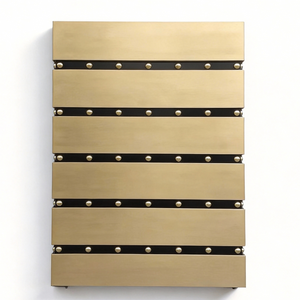 Hotte <span class=keywords><strong>de</strong></span> cuisine en laiton sur mesure, forme <span class=keywords><strong>de</strong></span> boîte extra haute, artisanale, pour cuisines résidentielles haut <span class=keywords><strong>de</strong></span> gamme - Product Image 1