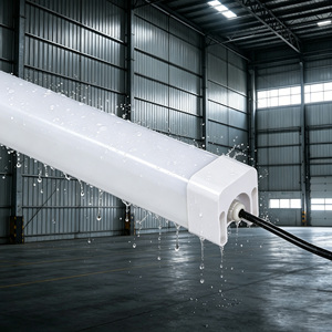 Lampada LED Industriale Tri-Proof ad Alta Luminosità 4FT 5FT PC+<span class=keywords><strong>AL</strong></span> IP65 Resistente all'Umidità per Celle Frigorifere, Supermercati, Allevamenti e Stalle - Product Image 1