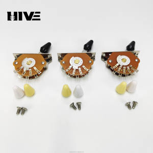 Commutateur de guitare électrique ST SQ avec sélecteur de couleur de tonalité de secteur à trois, quatre et cinq positions et capuchon à trois couleurs - Product Image 5