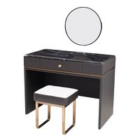 Ensemble de table en pierre moderne Foshan Prima avec chaises rembourrées, personnalisable pour salon, salle à manger et usage hôtelier