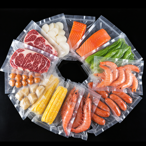 도매 맞춤 제작 투명 1oz 3.5g 마일라 얇은 PE 플라스틱 레스토랑 치킨 과일 야채 식품 해산물 진공 포장 봉투 - Product Image 2