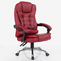 Fauteuil de Bureau de Direction en Cuir Noir, Piétement Moderne en Fer Pivotant, Base en PP, Meilleure Vente sur le Marché, Prix le Plus Bas, Production OEM, Luxe
