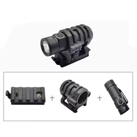 LUGER 3 pièces/ensemble Lampe torche anti-sismique à lumière forte, lampe torche tactique de camping en plein air, lampe torche de chasse, s'adapte au casque