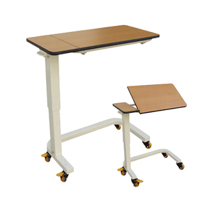 Adjustment Hospital Food Dining Overbed Sick Bed Table Bedside Tray - Product Image 1