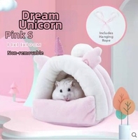 Matelas en velours pour hamster, hiver, classique, dessin animé, mignon, lavable, pour petits animaux, syrien, chaud, mini, hérisson, ailva, accessoires