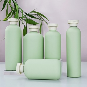 Botella de Plástico Redonda Verde de Lujo para Acondicionador de Cabello, HDPE, con Tapa y Envoltura Protectora para Envasado de Cosméticos, en Oferta - Product Image 6